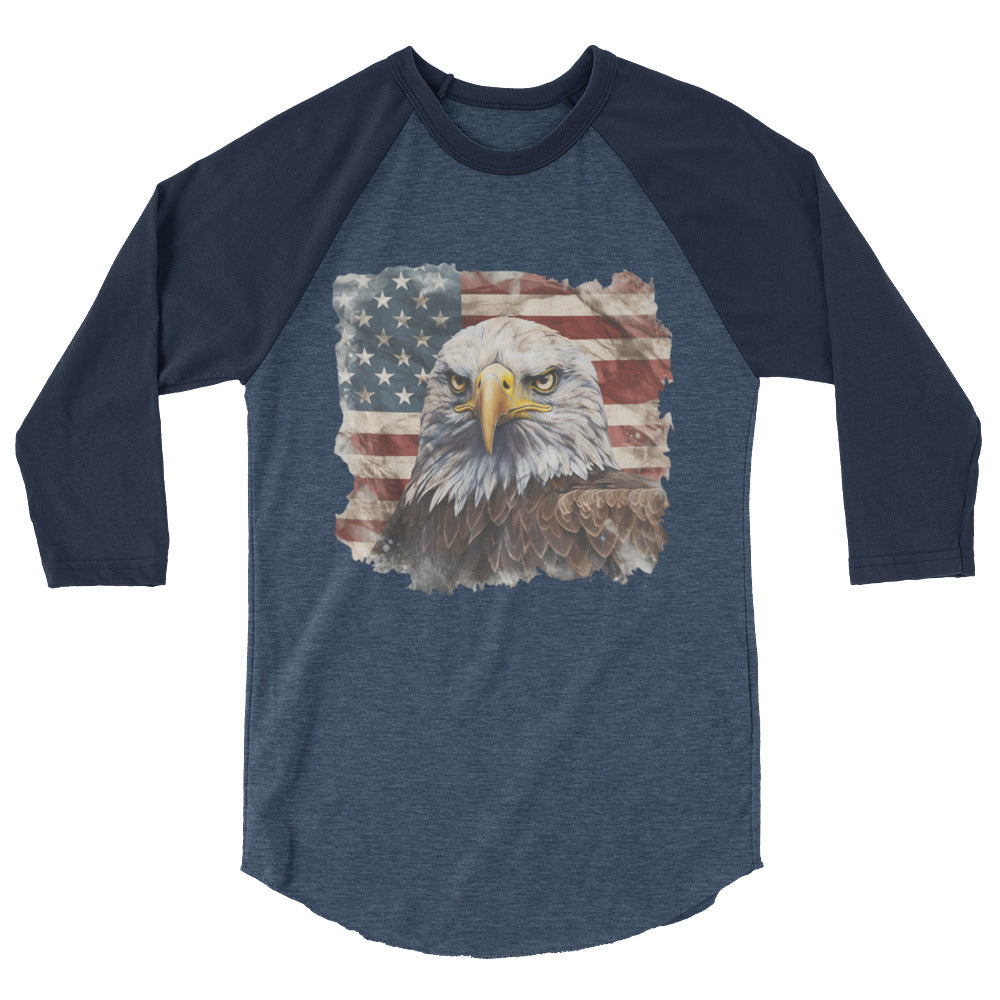 American Flag Raglan Shirt