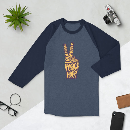 Faith, Love, Hope Unisex Raglan Shirt
