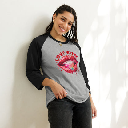  Lips Raglan Ladies Shirt