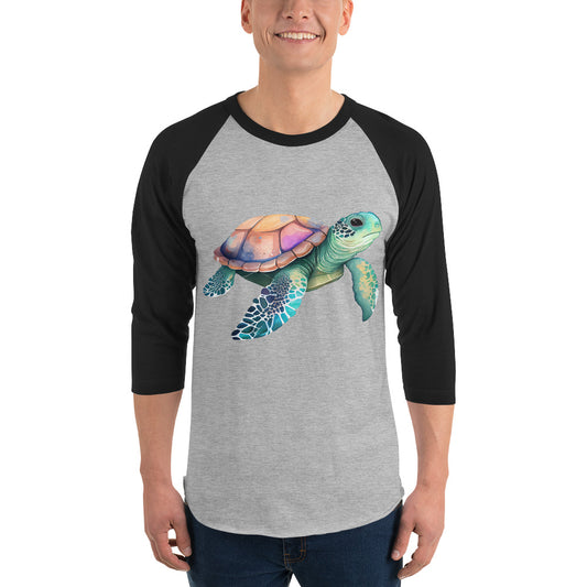 Sea Turtle Bliss Unisex Raglan Shirt