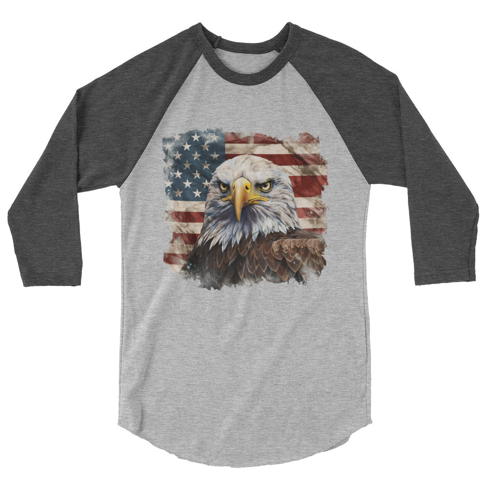 American Bald Eagle Raglan Shirt
