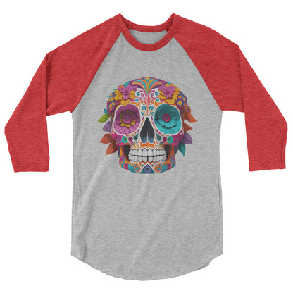 day of the dead Ladies Raglan