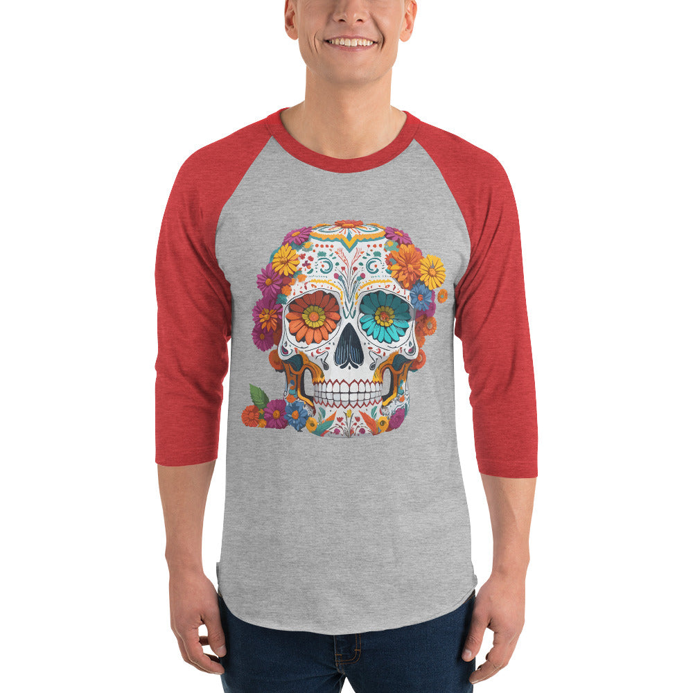 Day of the Dead baseball raglan