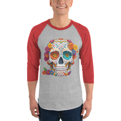 Day of the Dead baseball raglan