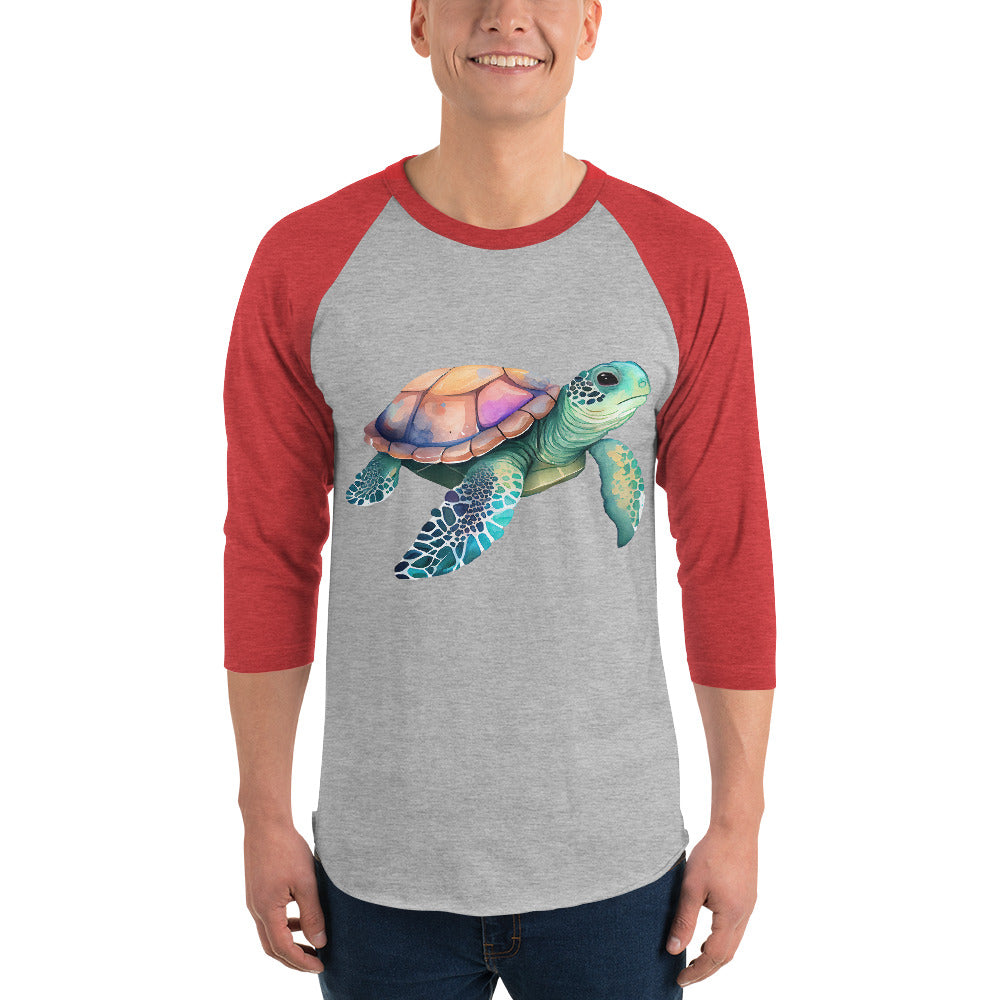 Sea Turtle baseball Shirt