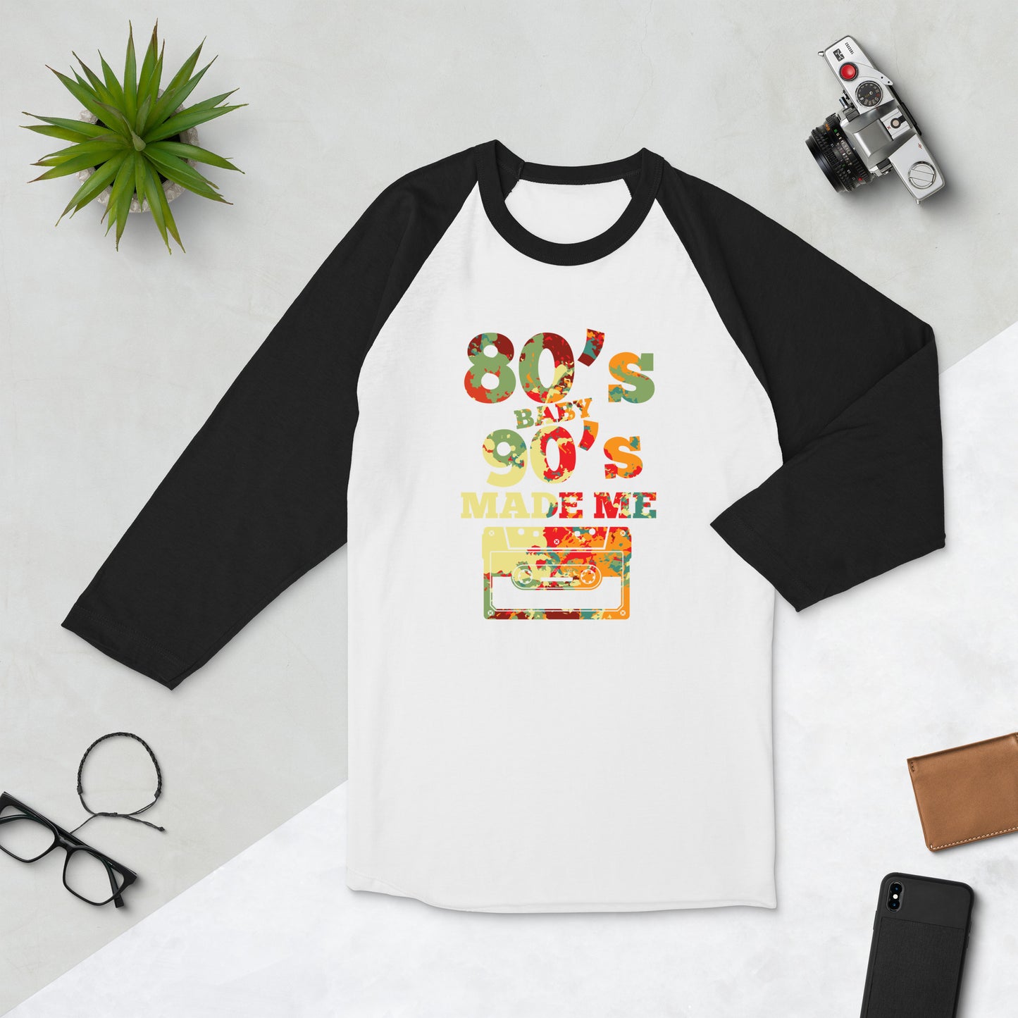 80's Baby Raglan baseball Shirt