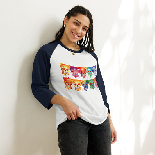 Mexican Fiesta Banner Unisex Raglan Shirt