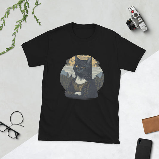 Cat Mona Lisa Ladies T-Shirt