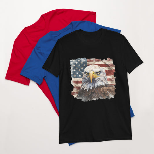 USA Flag Ladies T-Shirt