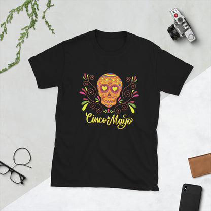 Cinco De Mayo Floral Sugar Skull women's T-Shirt