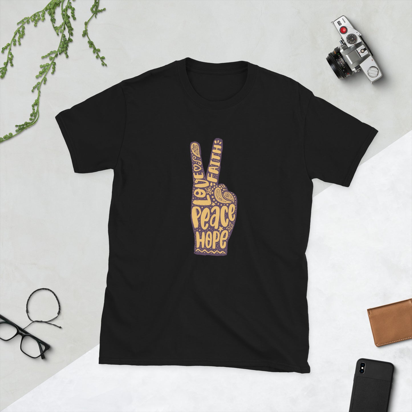 Love, Faith, Hope, Peace Sign women's T-Shirt