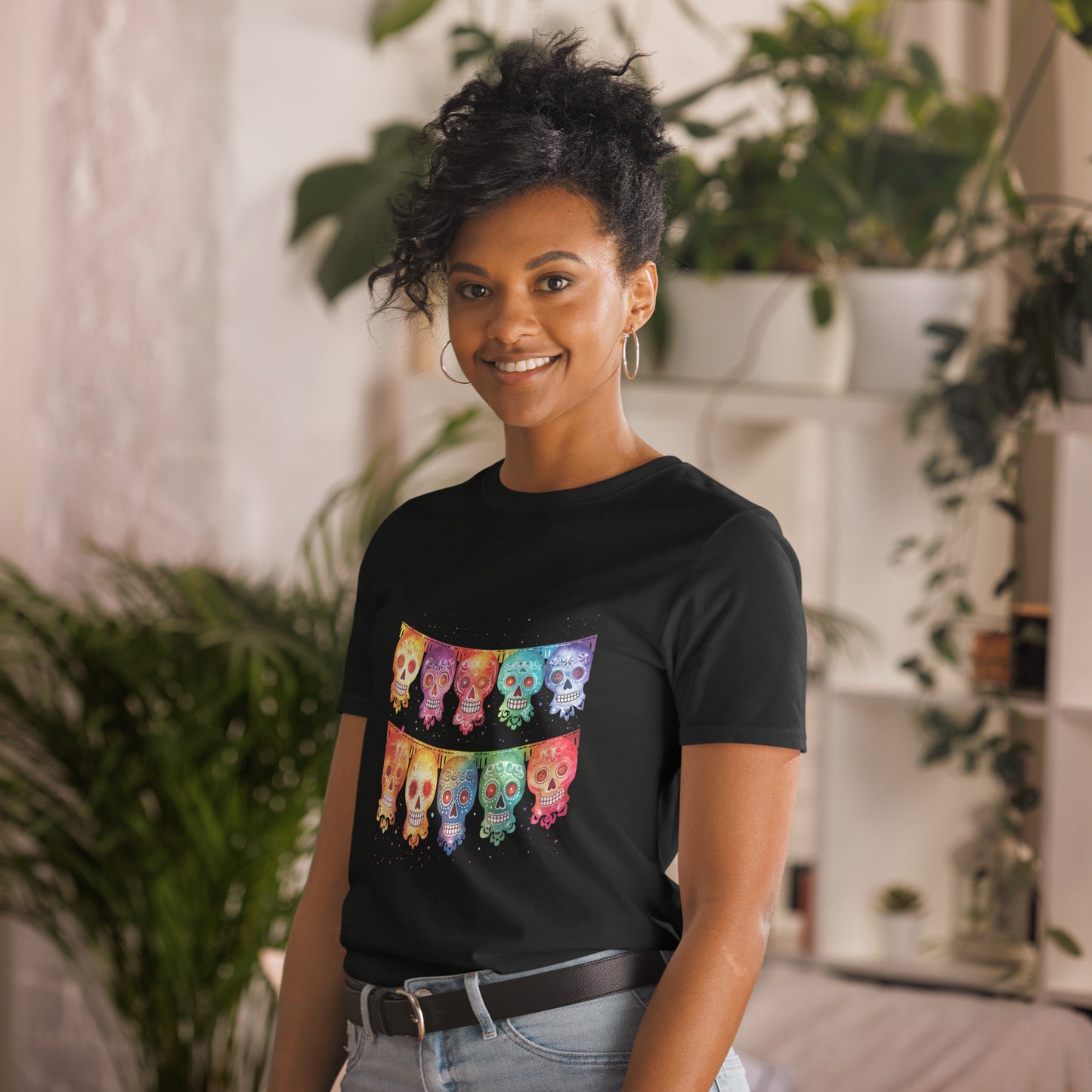 Mexican Fiesta Banner Flags Ladies T-Shirt