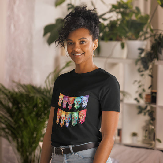 Mexican Fiesta Banner Flags Ladies T-Shirt