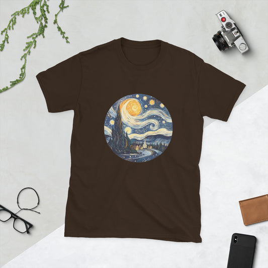 Starry Night Van Gogh Ladies T-Shirt
