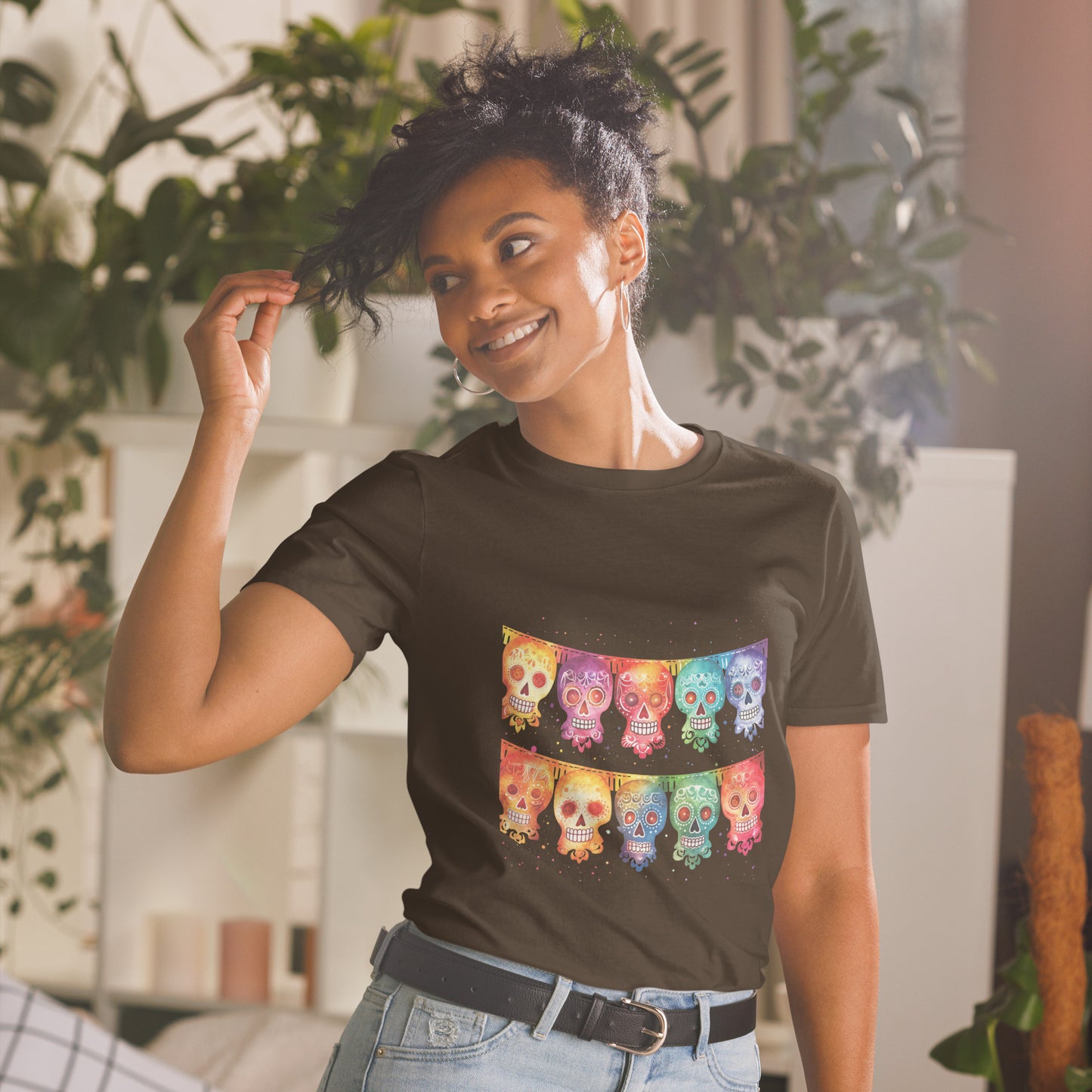 Mexican Fiesta Flags Ladies T-Shirt