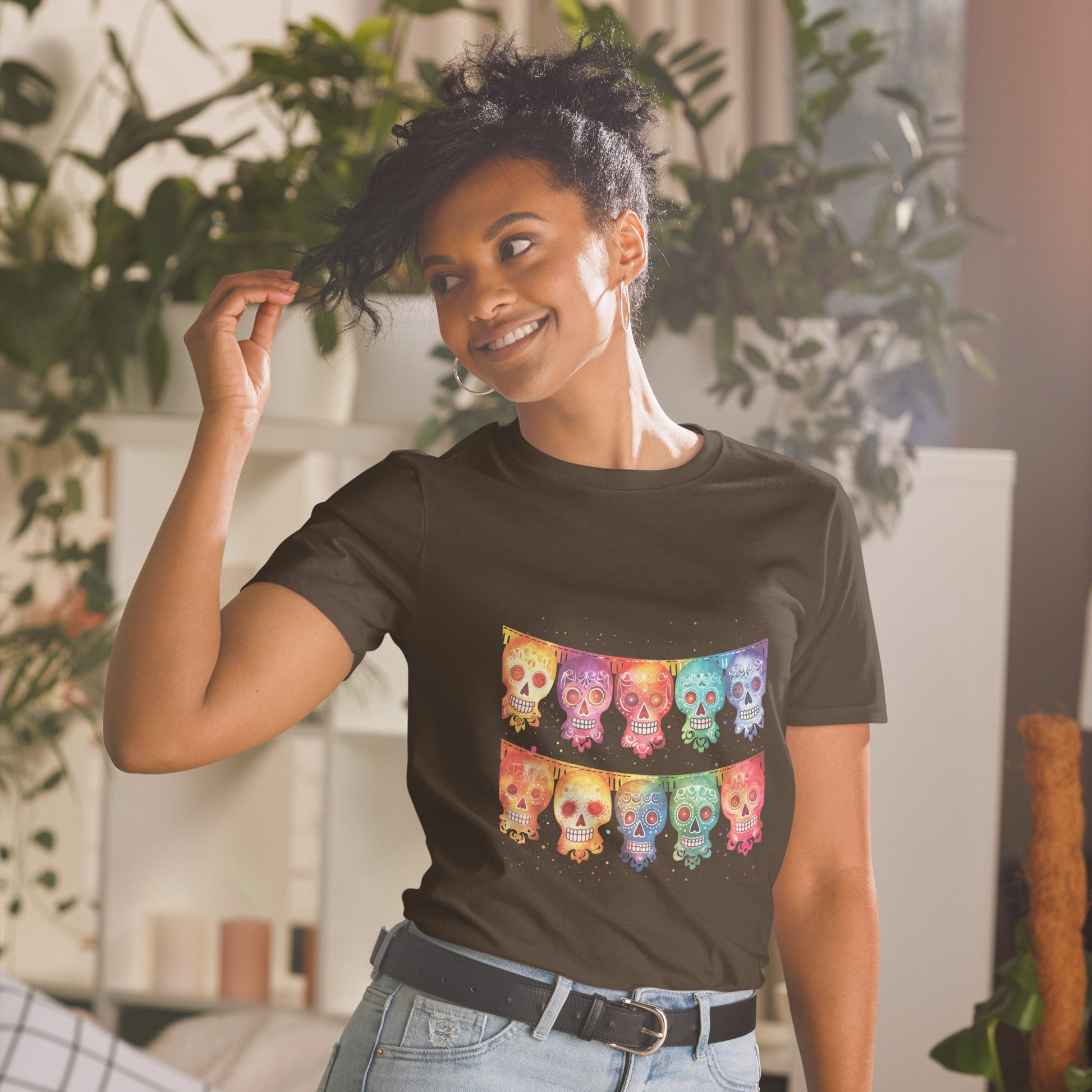 Mexican Fiesta Flags Ladies T-Shirt
