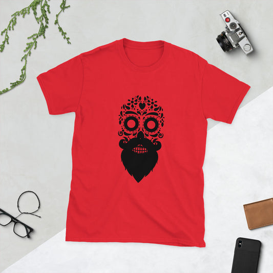Bearded Sugar Skull Ladies T-Shirt