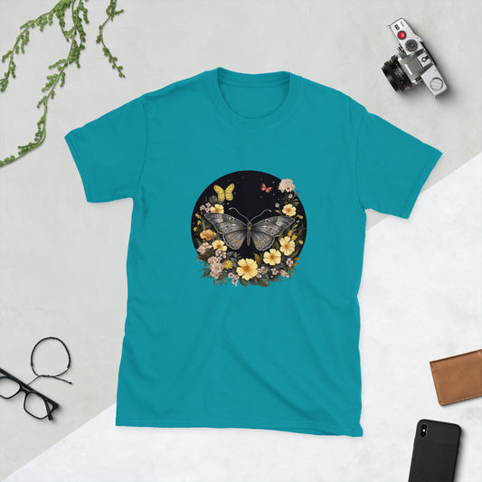 Butterflies & Flowers Ladies T-Shirt