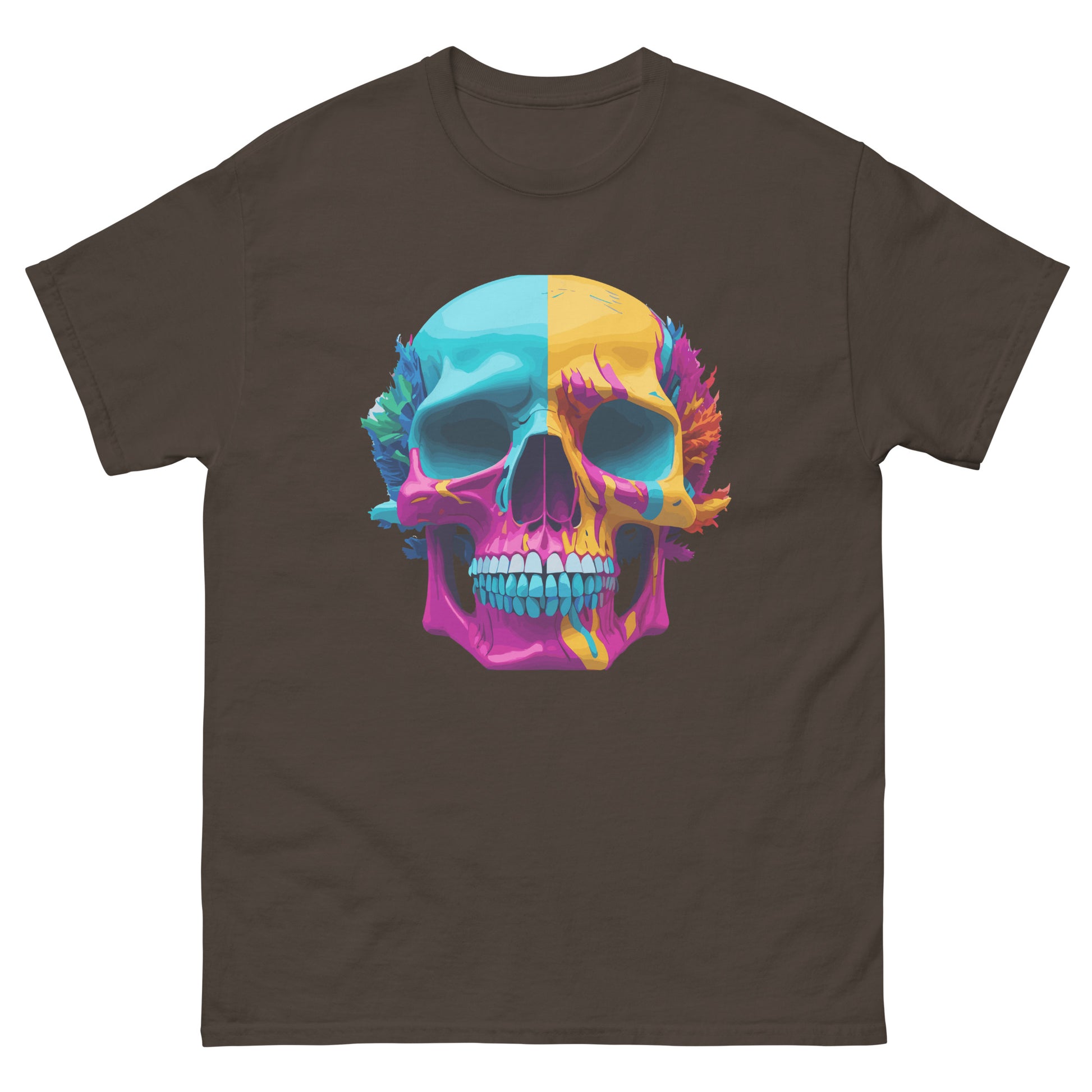 lsd color skull mens t-shirt