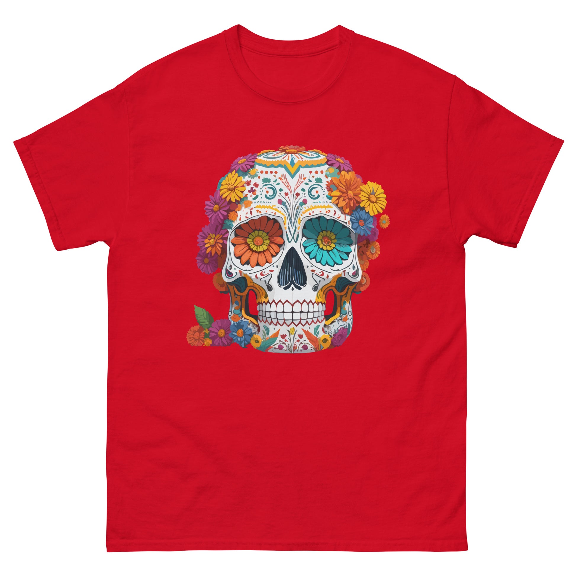 Mexican Skull Ladies red T-Shirt