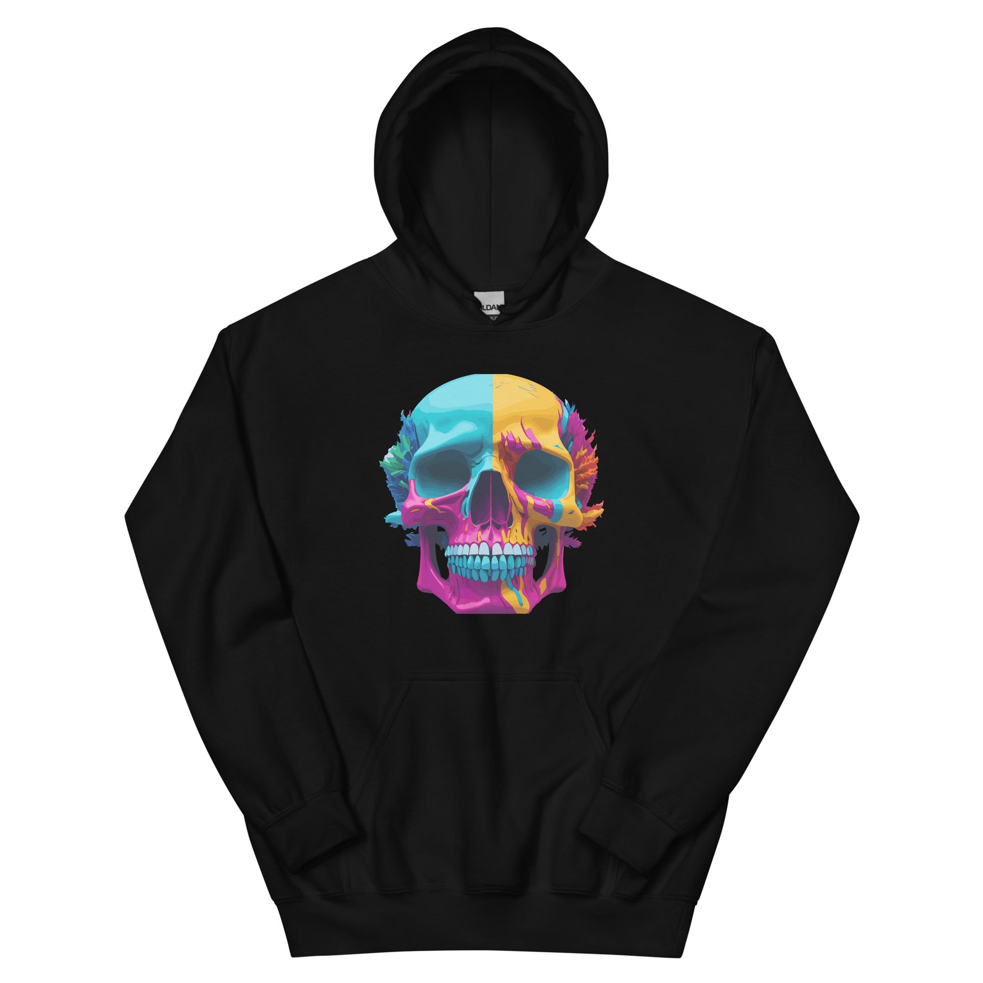 color skull hoodie