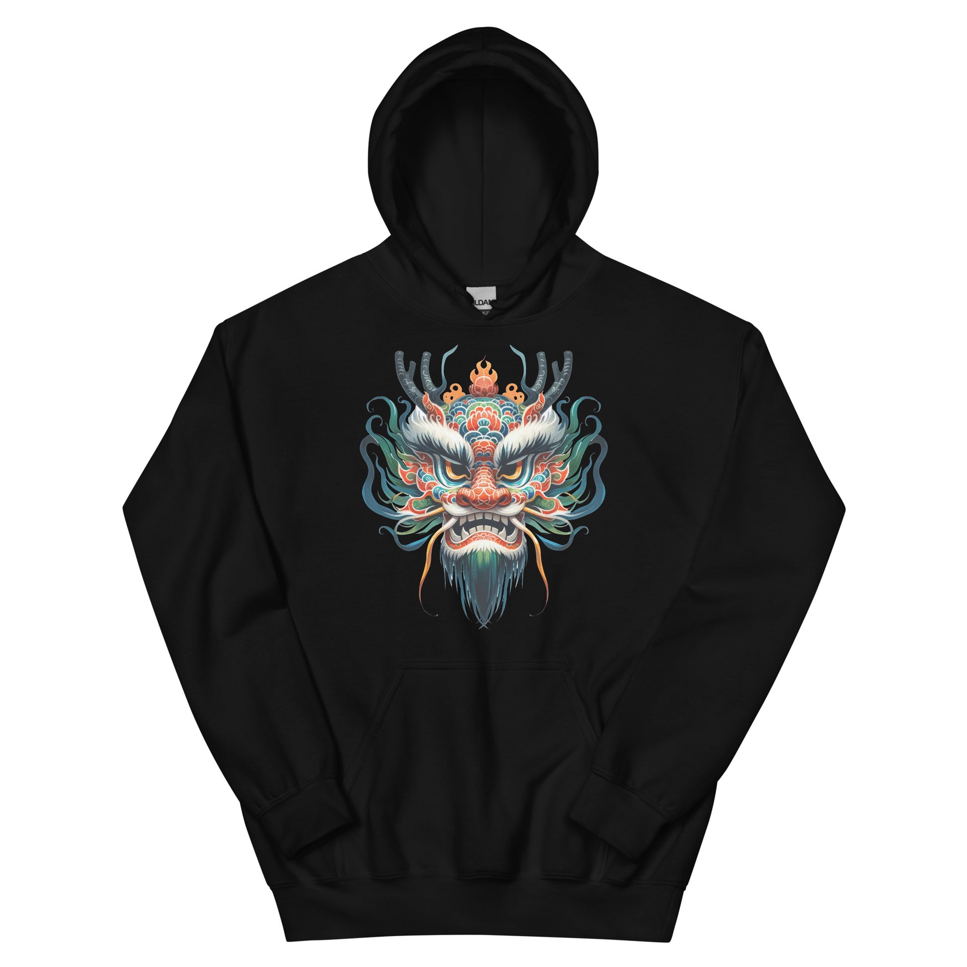 lunar new years dragon men's hoodie
