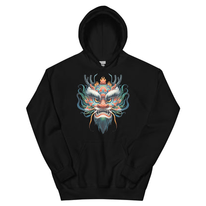lunar new years dragon men's hoodie
