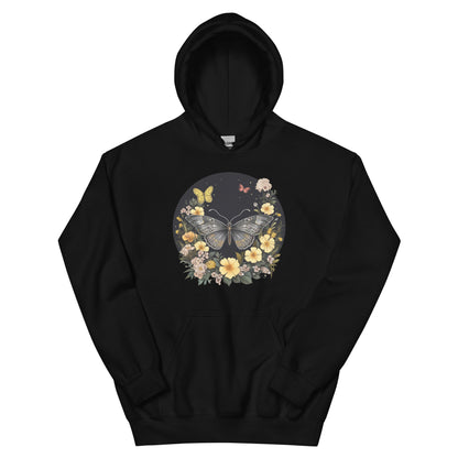 butterflies flowers ladies hoodies