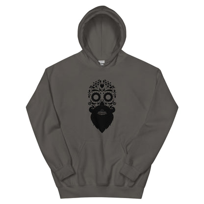 Bearded Sugar Skull Ladies Hoodie