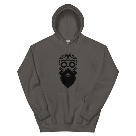 Bearded Sugar Skull Ladies Hoodie