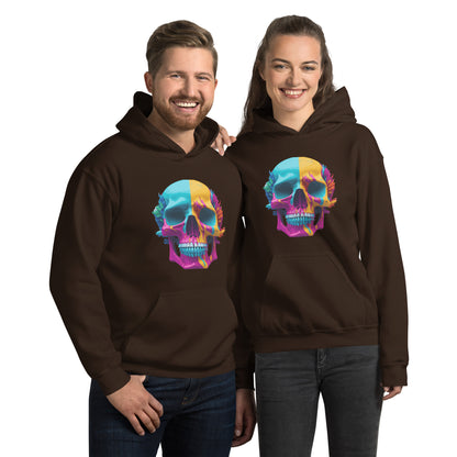 color skull hoodie