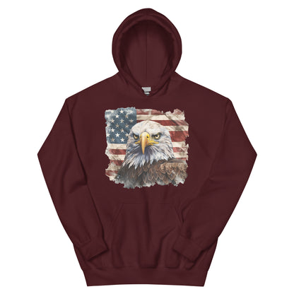 USA Flag Ladies Hoodie