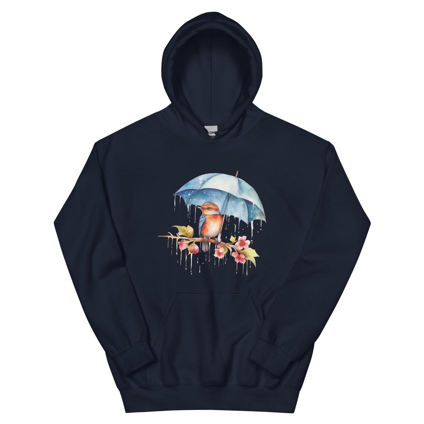 Baby Bird with an Umbrella Ladies Hoodie