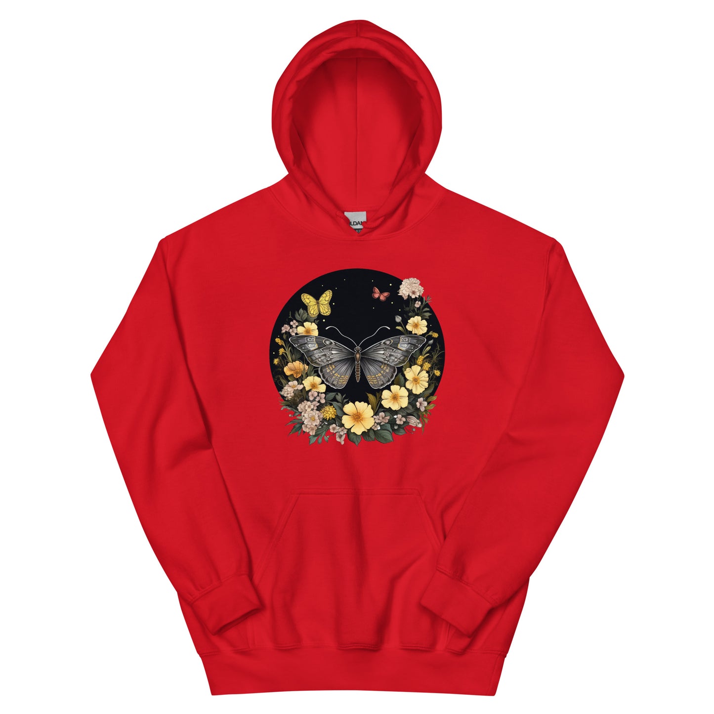 butterflies flowers women's hoodie