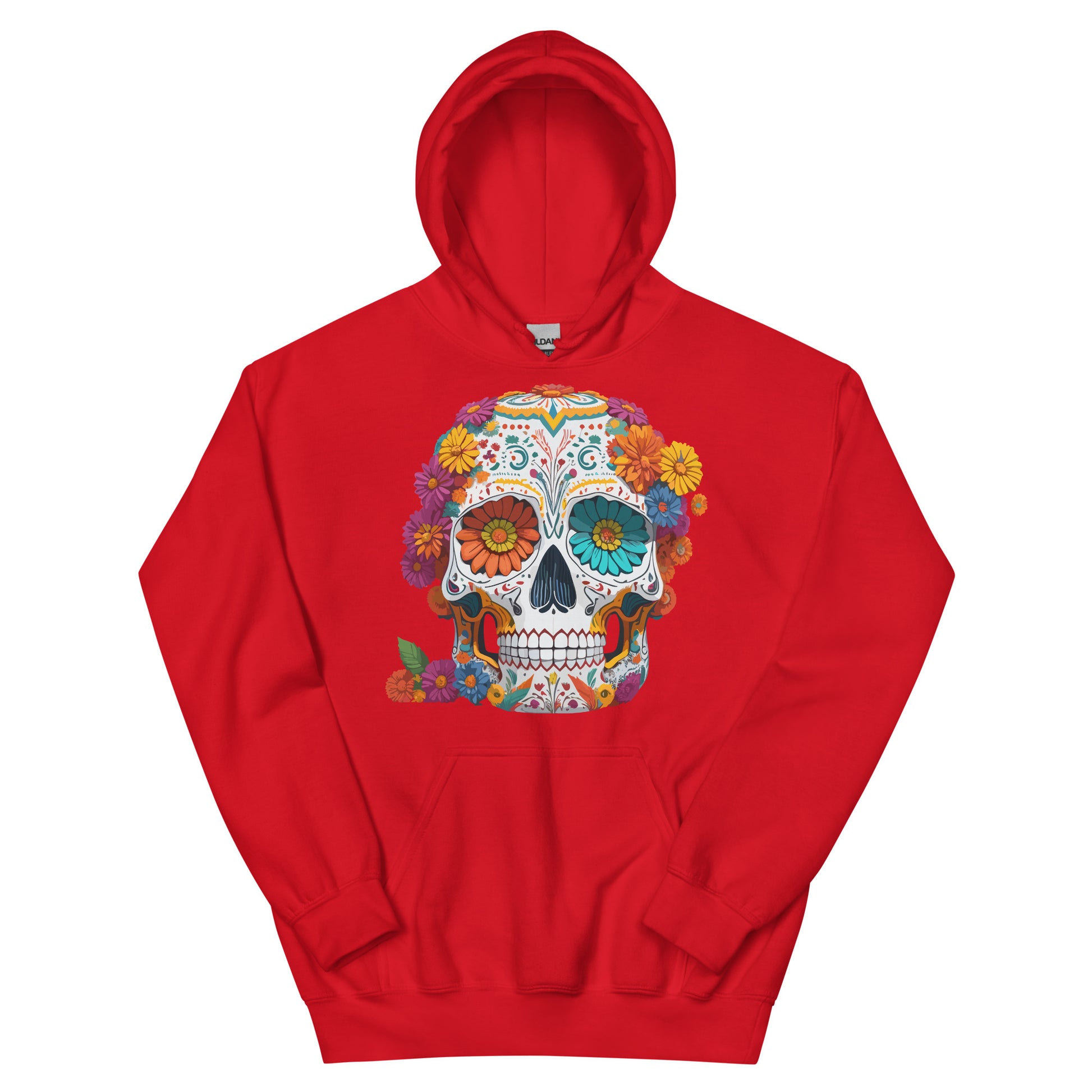 Mexican Skull Men's red Hoodie