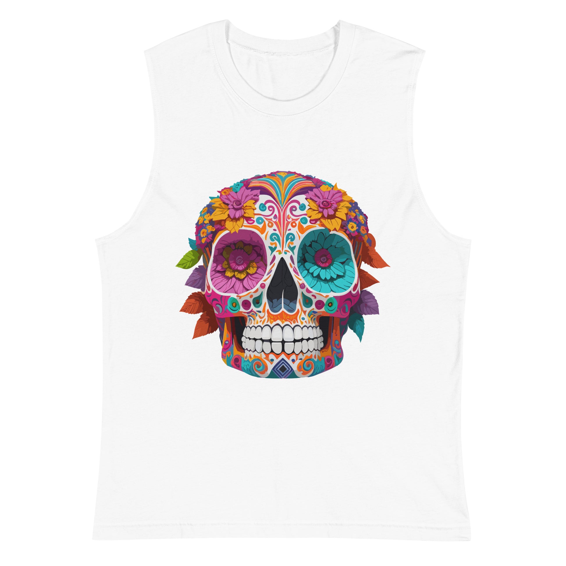 Sugar Skull Unisex Sleeveless Shirt