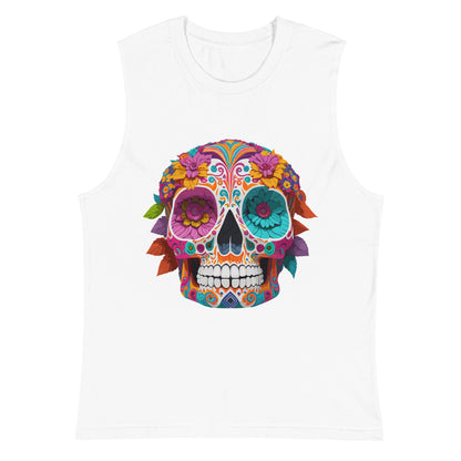 Sugar Skull Unisex Sleeveless Shirt