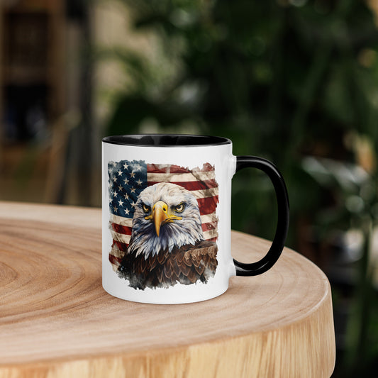 American Bald Eagle Mug w/ Color Inside