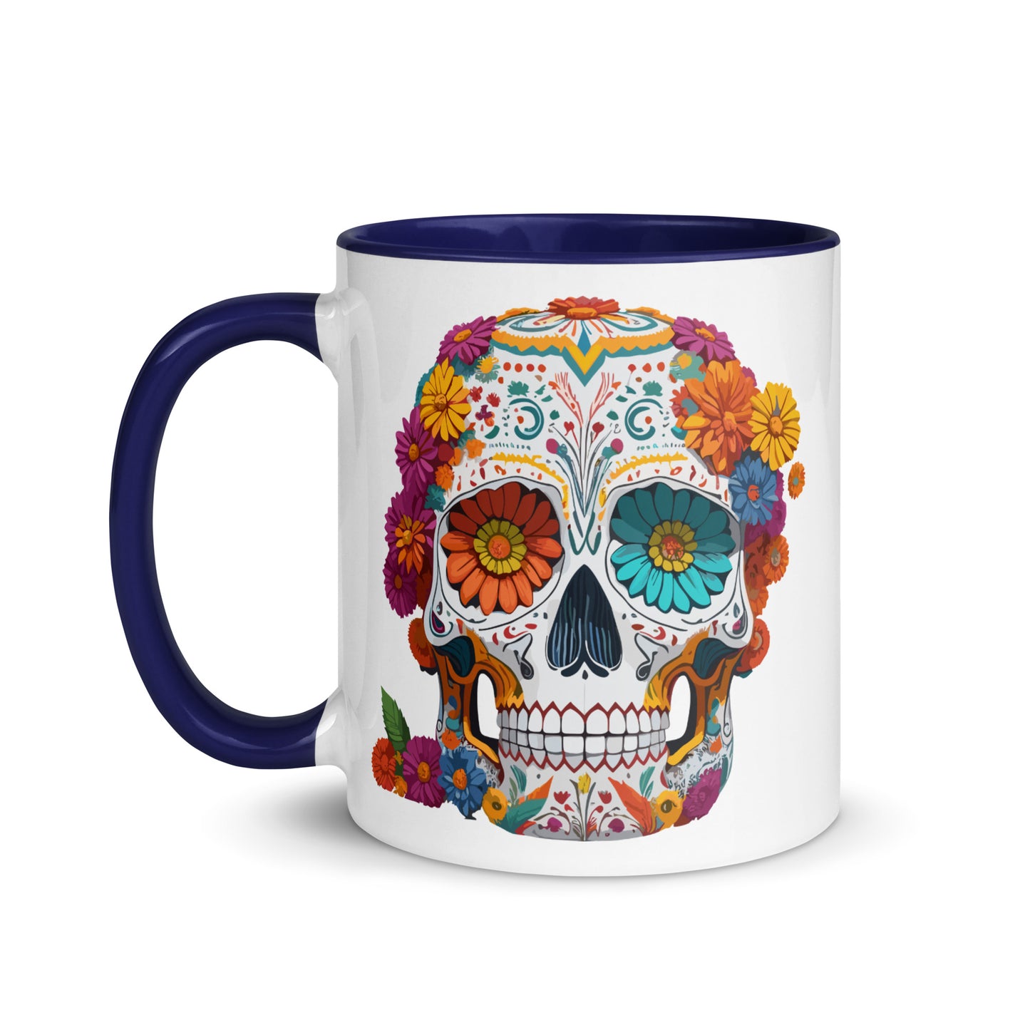 Mexican Skull Colored Coffee Mug