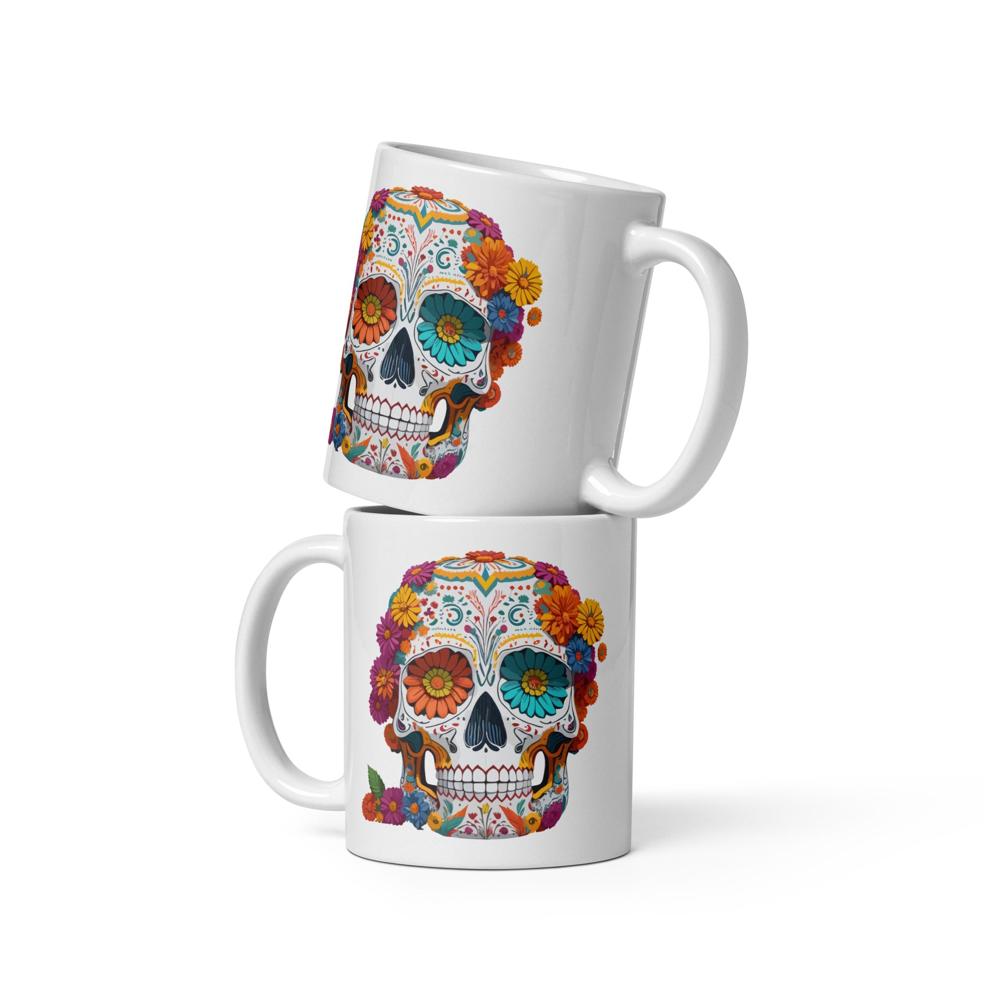 Day of the Dead Sugar Skull Coffee Cup