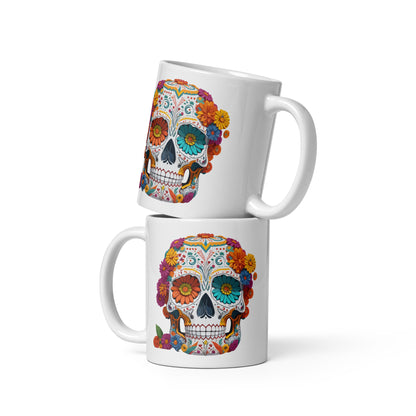 Day of the Dead Sugar Skull Coffee Cup