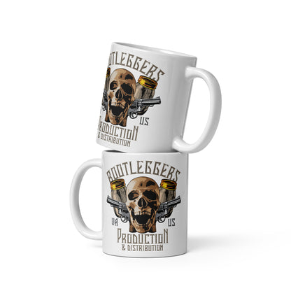 Bootleggers Moonshine Skull Coffee Cup