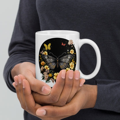Butterflies & Flowers Coffee cup
