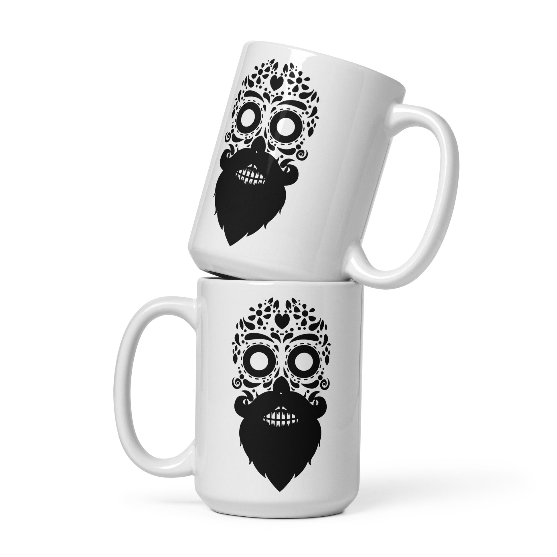 Beard Sugar Skull Coffee Cup