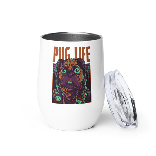 PUG LIFE Wine Tumbler