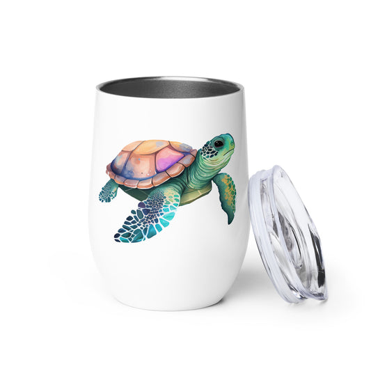 Sea Turtle Wine Tumbler