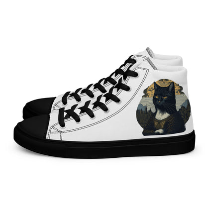 Mona Lisa Cat Ladies High Top Shoes