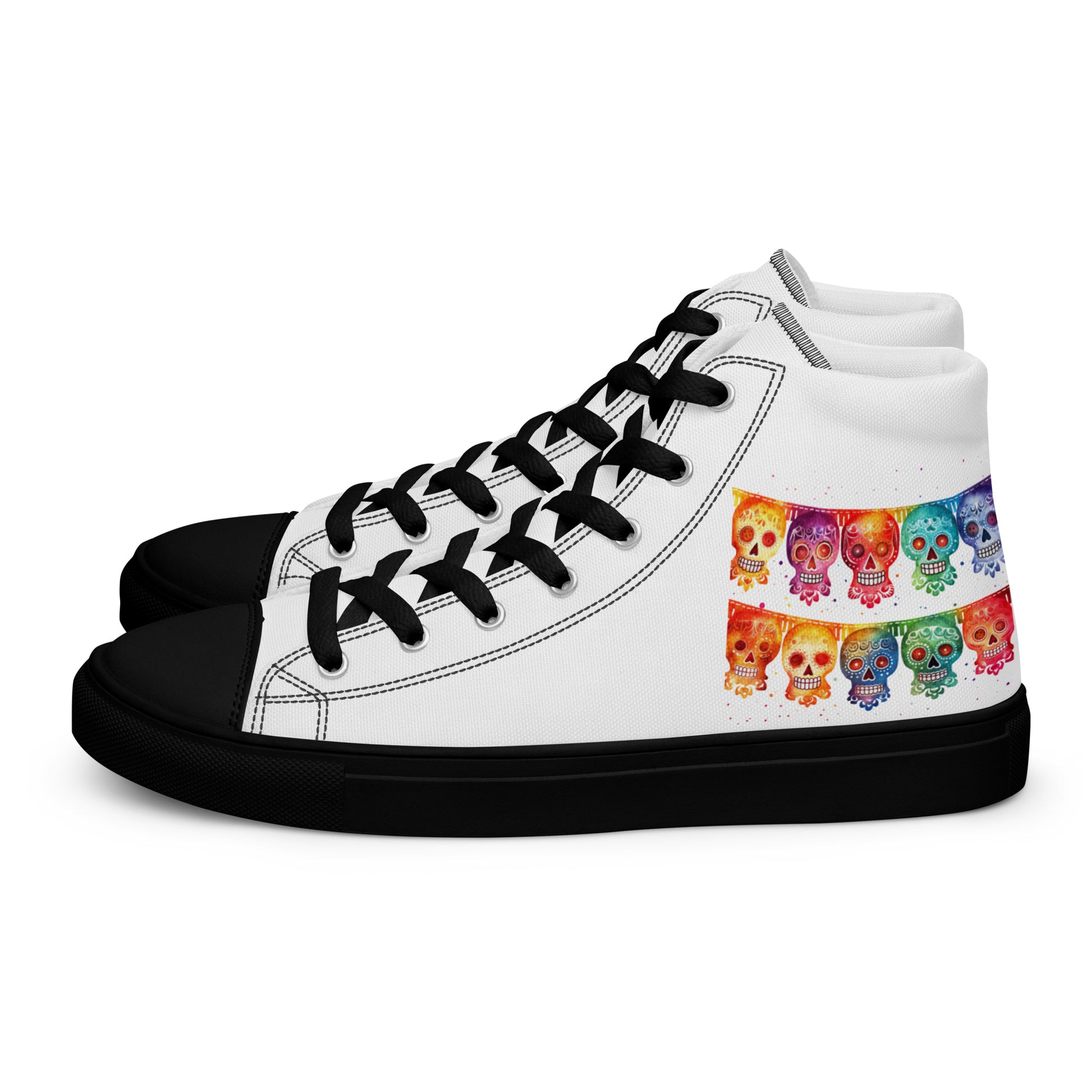 Mexican Fiesta Skull Banner Ladies Shoes