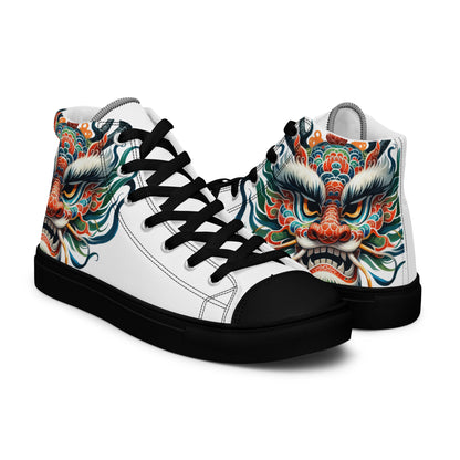Chinese Dragon Ladies High Top Shoes