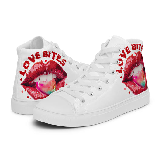 Lips Ladies High Top Shoes